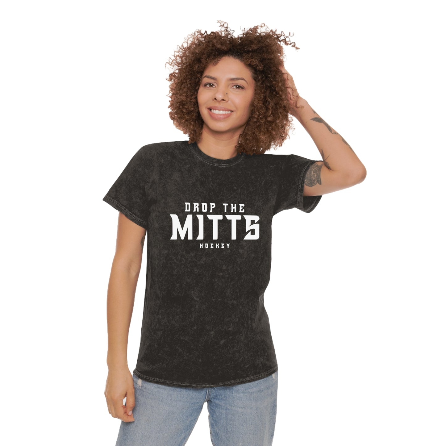 Drop The Mitts Unisex Mineral Wash T-Shirt